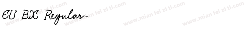 EU BX Regular字体转换